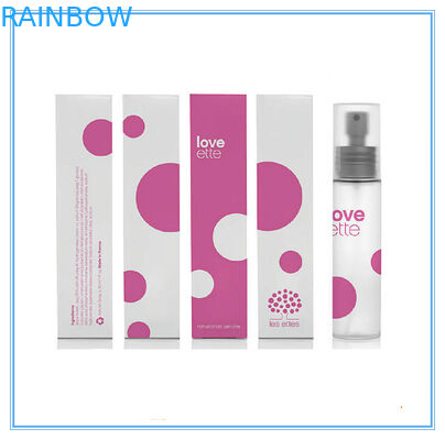 บรรจุภัณฑ์กล่องกระดาษเครื่องสำอางสีแดงกระดาษสีขาว 350 แกรมสำหรับจัดแสดง