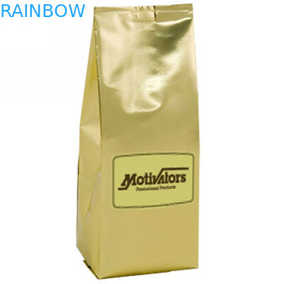 ถุงพลาสติกถุง Ziplock Mylar ทองบรรจุภัณฑ์รีไซเคิลซิปด้านบน