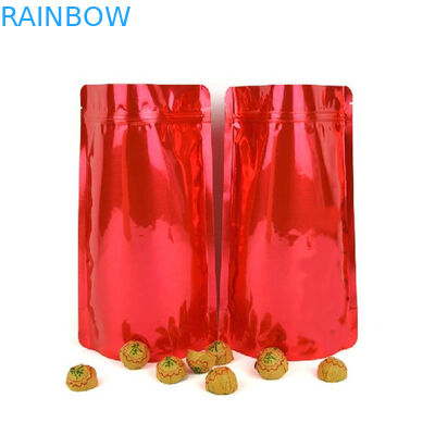 ถุงพลาสติกถุง Ziplock Mylar ทองบรรจุภัณฑ์รีไซเคิลซิปด้านบน