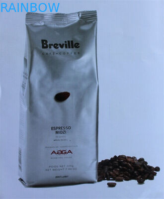 ถุงพลาสติกสีเงินด้านล่างธรรมดาบรรจุภัณฑ์ซีลความร้อนรีไซเคิลได้