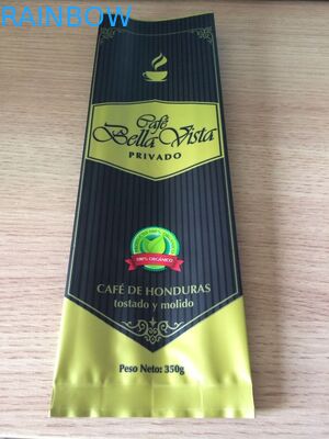 กาแฟพลาสติกสีแดงถุงบรรจุภัณฑ์อาหารเกรดด้านล่าง