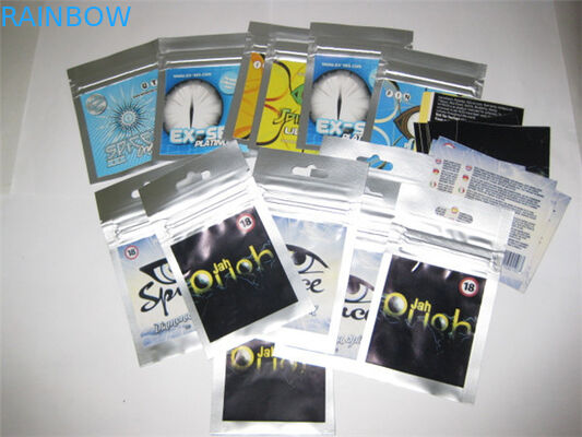 ที่กำหนดเอง Ziplock ด้านบนถุงธูปสมุนไพรซิปสำหรับเครื่องเทศบุหงา