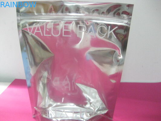 Snack Glossy Silver Noni Stand Up Pouch Bag อลูมิเนียมฟอยด์