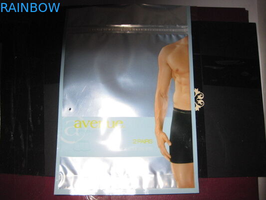 ที่กำหนดเองพิมพ์โนนิอลูมิเนียมฟอยล์บรรจุภัณฑ์สามด้านประทับตราแบนสำหรับชุดชั้นในการ์เม้นท์