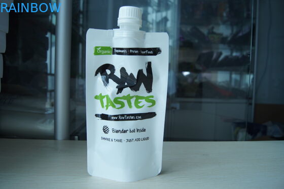 PET / NY / PE Spout Pouch เหลวบรรจุภัณฑ์ Doypack รีไซเคิลได้