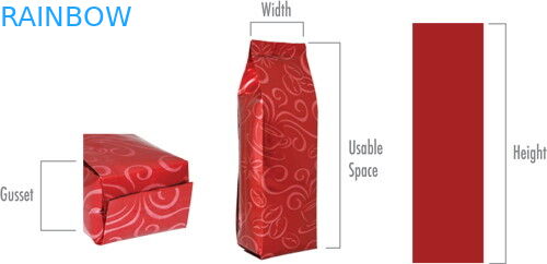 ลามิเนตล่างเป้าเสื้อกางเกงถุงชาบรรจุภัณฑ์ Ziplock สีสันพิมพ์เคลือบด้าน