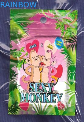 ถุงซิป Ziplock Mini Hole Hole 3g Sexy Monkey Laminated ซองพฤกษศาสตร์
