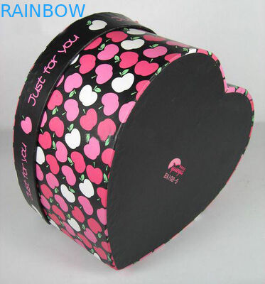 บรรจุภัณฑ์กล่องกระดาษรูปหัวใจสีสันสดใสใช้กับของขวัญวันวาเลนไทน์