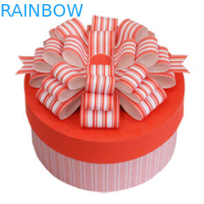 บรรจุภัณฑ์กล่องของขวัญรูปทรงกระบอกสีชมพูสำหรับเค้กวันเกิด