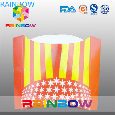 กล่องบรรจุภัณฑ์กระดาษพับได้สำหรับกล่องบรรจุมันฝรั่งทอด