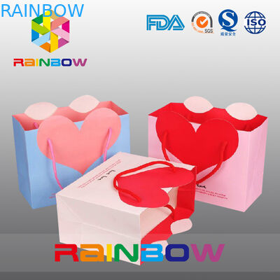 แฟชั่นการพิมพ์ที่มีสีสันที่กำหนดเองถุงกระดาษ / ขนมถุงกระดาษคราฟท์สำหรับเป็นของขวัญ