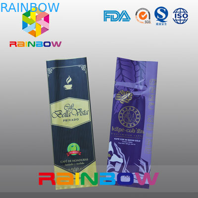 ที่กำหนดเองเงากลับซีลถุงพลาสติกบรรจุภัณฑ์สำหรับกาแฟ / เมล็ดกาแฟ