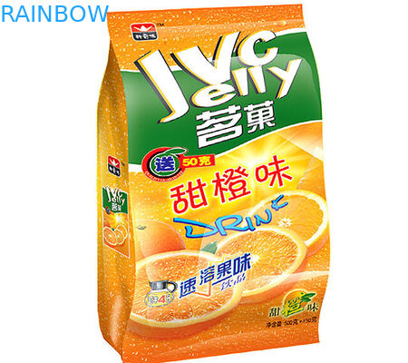 พลาสติกส่องแสงเสร็จสิ้นด้านล่างแบนยืนขึ้นถุงบรรจุภัณฑ์ชิปที่มีรอยฉีกขาด