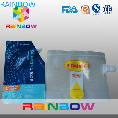 วัสดุลามิเนตชั้นรีไซเคิลถุงพวยเหลวด้วยซิปสำหรับอาหารเด็ก