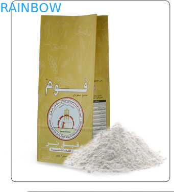 ถุงกระดาษคราฟท์สีน้ำตาลด้านล่างแบนด้านบนเปิดสำหรับขนมขบเคี้ยว