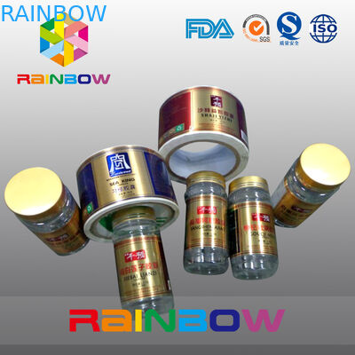 ที่กำหนดเองหดตัวแขนฉลากกึ่งเงาเคลือบฉลากกาวตนเองสำหรับขวดและกระป๋อง