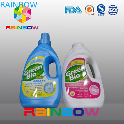 สติ๊กเกอร์กันน้ำสำหรับขวดพลาสติกฉลากกาวตนเองสำหรับขวดน้ำยาซักผ้า