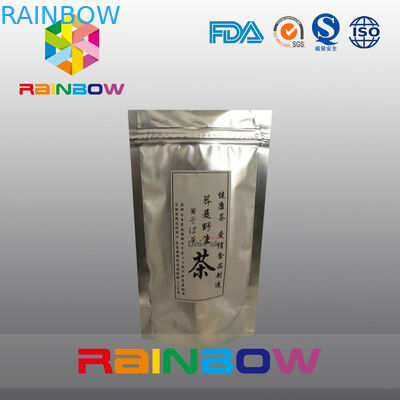 Silvering Stand Up บรรจุภัณฑ์ถุงชาถุงฟอยล์พิมพ์แบบกำหนดเอง