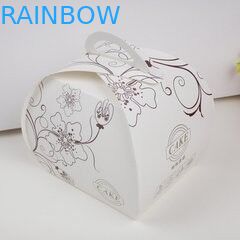 ถุงกระดาษคราฟท์สีขาวสำหรับบรรจุขนมที่มีหน้าต่างทรงกลมด้านหน้า