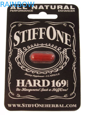 บัตรแขวนกระดาษสำหรับแคปซูลเสริมยาทางเพศสำหรับผู้ชายที่มีรูเติม