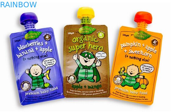 กระเป๋าเป้าเสื้อกางเกง Transprent สำหรับน้ำ / เครื่องดื่ม Doypack มีซิป