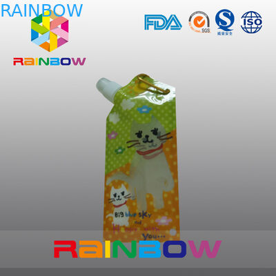 กระเป๋าเป้าเสื้อบรรจุน้ำผลไม้ / เครื่องดื่มชนิดพิเศษพร้อมวงแหวนโลหะ