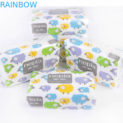 กล่องใส่ Custom Paper Pink Elegant / Hot Stamp โลโก้ Square Box พร้อมหน้าต่าง