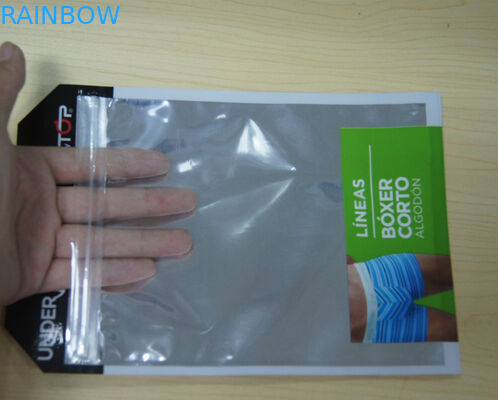 ชุดชั้นในของถุงชายถุงพลาสติก Pacakging ลูกยอมีซิป