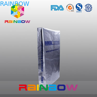 25kgs ถุงเป้าเสื้อกางเกงอลูมิเนียมฟอยล์สำหรับบรรจุภัณฑ์ผงโปรตีน