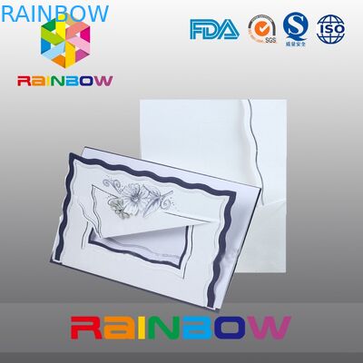 การ์ดศิลปะกระดาษแบบกำหนดเองสำหรับการอวยพรวันคริสต์มาส / คำเชิญงานแต่งงาน