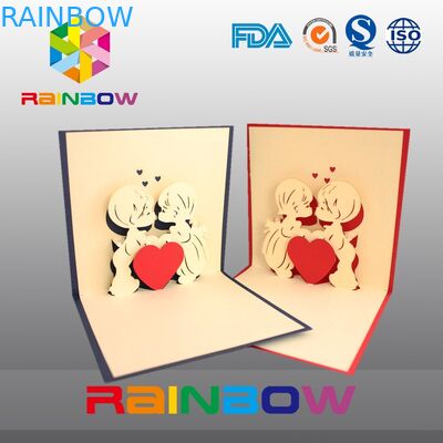 ถุงกระดาษแบบกำหนดเองหรูหราสำหรับการ์ดเชิญงานแต่งงานพร้อมพิมพ์สีสดใส