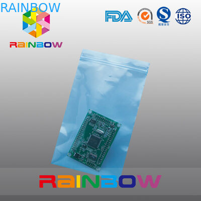 ถุงป้องกันไฟฟ้าสถิตย์โพลีธรรมดาสำหรับชิ้นส่วนอิเล็กทรอนิกส์ / หูฟังบรรจุภัณฑ์