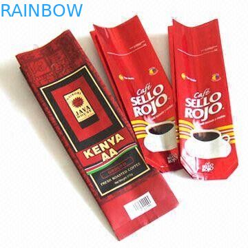 ถุงบรรจุภัณฑ์กาแฟเมล็ดกาแฟถุงชาพลาสติกบรรจุภัณฑ์สำหรับกาแฟกระเป๋าทรงเหลี่ยม