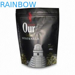 ถุงกาแฟฟอยล์อลูมิเนียมยืนขึ้นด้านซิปถุงน้ำตาลถุงอาหารกาแฟ