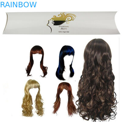 บรรจุภัณฑ์กล่องกระดาษต่อผมพรีเมี่ยมพร้อมโลโก้พิมพ์และรูปร่างหมอน