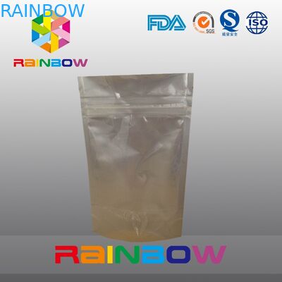 ถุงฟอยล์ฟอยล์แสดงด้านหน้าโปร่งใสสำหรับบรรจุภัณฑ์ถั่วและถั่ว