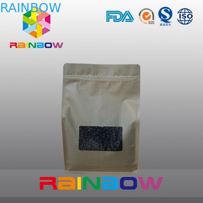 กระดาษคราฟท์ 8 ซองซีลกระเป๋ากาแฟ, กระเป๋าเป้าเสื้อกางเกงก้นบรรจุเมล็ดกาแฟคั่ว