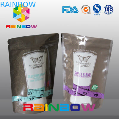 PET / PE ลามิเนตวัสดุยืนตนเองบรรจุภัณฑ์ขนมถุงพลาสติก