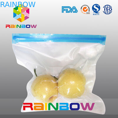 ถุงเก็บอาหารสูญญากาศโพลีเนื้อ / แถบเลื่อนซิปถุงบรรจุอาหารสุญญากาศ