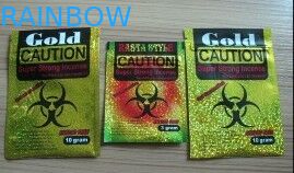 ถุงซิปพลาสติกพิมพ์แบบกำหนดเอง / CATION ถุงเครื่องเทศ Potpourri