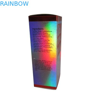 โลโก้ที่กำหนดเองบรรจุภัณฑ์กล่องกระดาษ Pinted สำหรับเครื่องสำอาง / บรรจุภัณฑ์กล่องเครื่องสำอางมันวาว