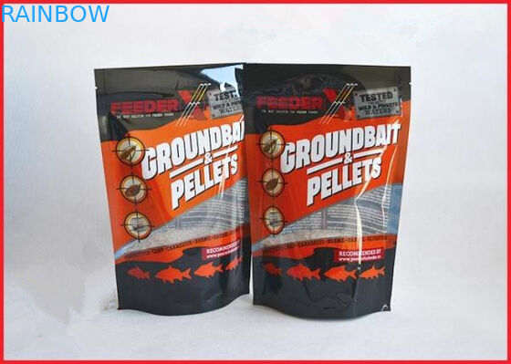 บรรจุภัณฑ์ถุงพลาสติกที่พิมพ์ด้วยซิปสำหรับ Groundbait Pallet / Fishing Lure บรรจุภัณฑ์ด้วย Ziplock