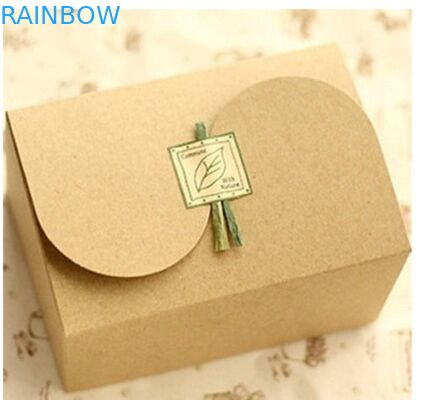 กล่องกระดาษคราฟท์สีน้ำตาลธรรมดาสำหรับบรรจุภัณฑ์ของขวัญ, การพิมพ์แบบกำหนดเอง