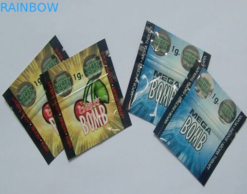 กระเป๋าวิจัยแห่งแคลิฟอร์เนียดรีมเฮอร์เบิลอินเซนท์ / Mylar Zipper Research Chemcial Pill Sachet