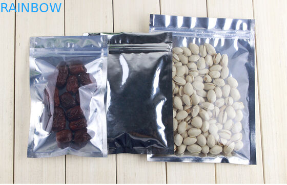 Resealable Mylar Plastic Pouches บรรจุภัณฑ์ถุง Mylar Metalized มีซิป