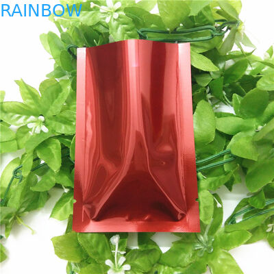 กระเป๋า Mylar Ziplock พิมพ์แบบกำหนดเองถุง Mylar สีแดงพร้อมขาตั้งขนาดสำหรับบรรจุภัณฑ์เก็บอาหาร