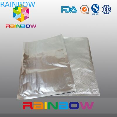 Mylar ฟอยล์ซีลอาหารถุงสูญญากาศซีลเงินอลูมิเนียมที่เก็บกระเป๋าแพคเกจ