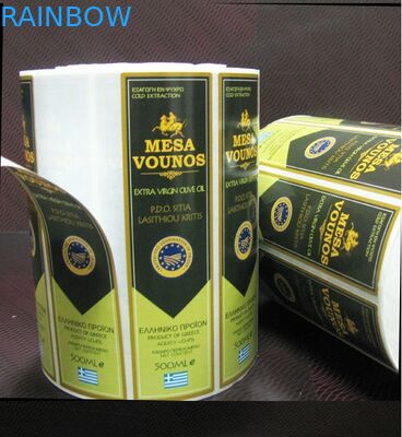 ปั๊มร้อนออกแบบที่กำหนดเองฉลากขวดไวน์แดง / สติ๊กเกอร์ฉลากส่วนตัว