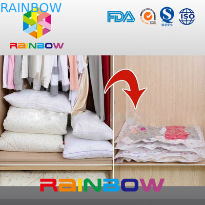 กระเป๋าเก็บของขนาดใหญ่ ประหยัดพื้นที่ / กระเป๋าเก็บของ Vac Travel Vacuum Space Bag สําหรับเสื้อผ้า, ผ้าห่ม