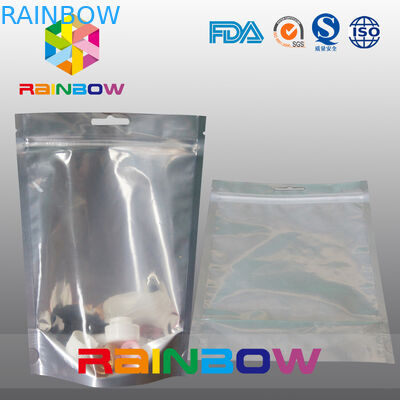 Body Mist &amp; Lotion อลูมิเนียมฟอยล์กลับและล้างหน้ากระเป๋าเครื่องสำอาง Doypack